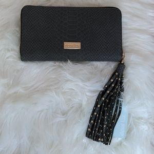 NWT Deux Lux Juniper Wallet in Charcoal